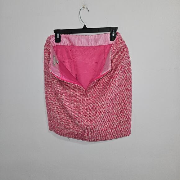 Pink Tweed/Wool Banana Republic Mini Skirt. Size 6 - Picture 3 of 5